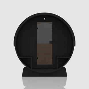Barrel 210 Nero – Die dunkle Fasssauna – organische Form, moderne Farbe
